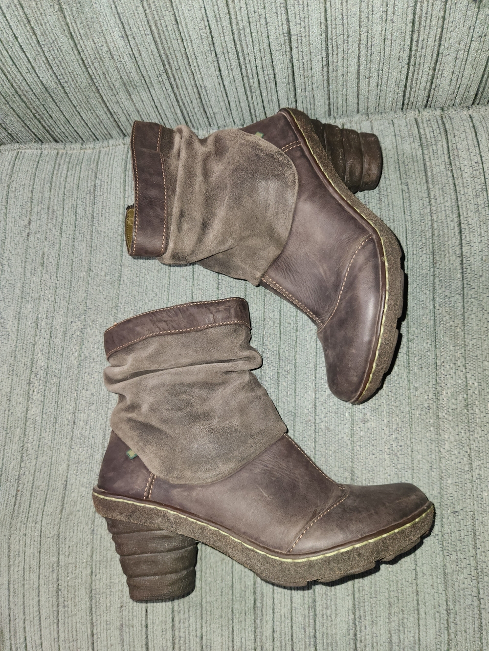 🍉El Naturalista Slouchy Heeled Boots